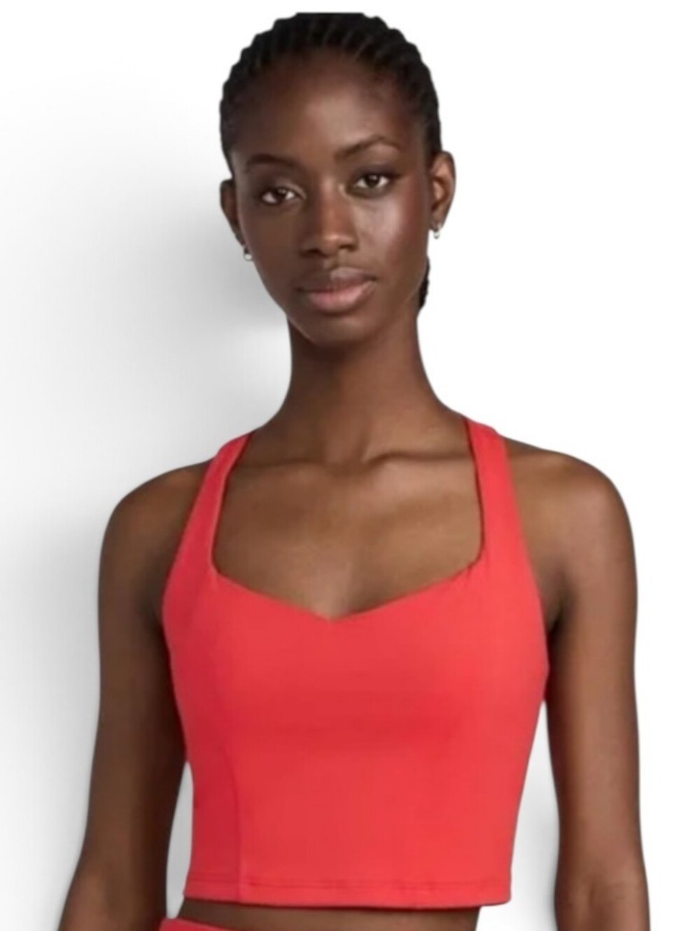 beyond yoga powerbeyond intensity racerback tank red size M